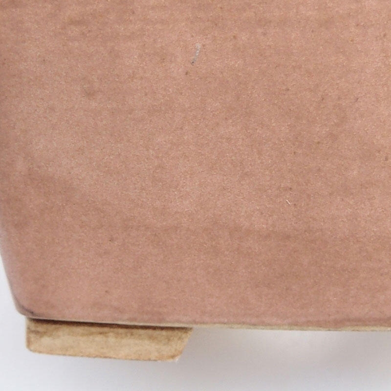 Kerámia bonsai tál 9,5 x 9,5 x 6,5 cm, rózsaszínű