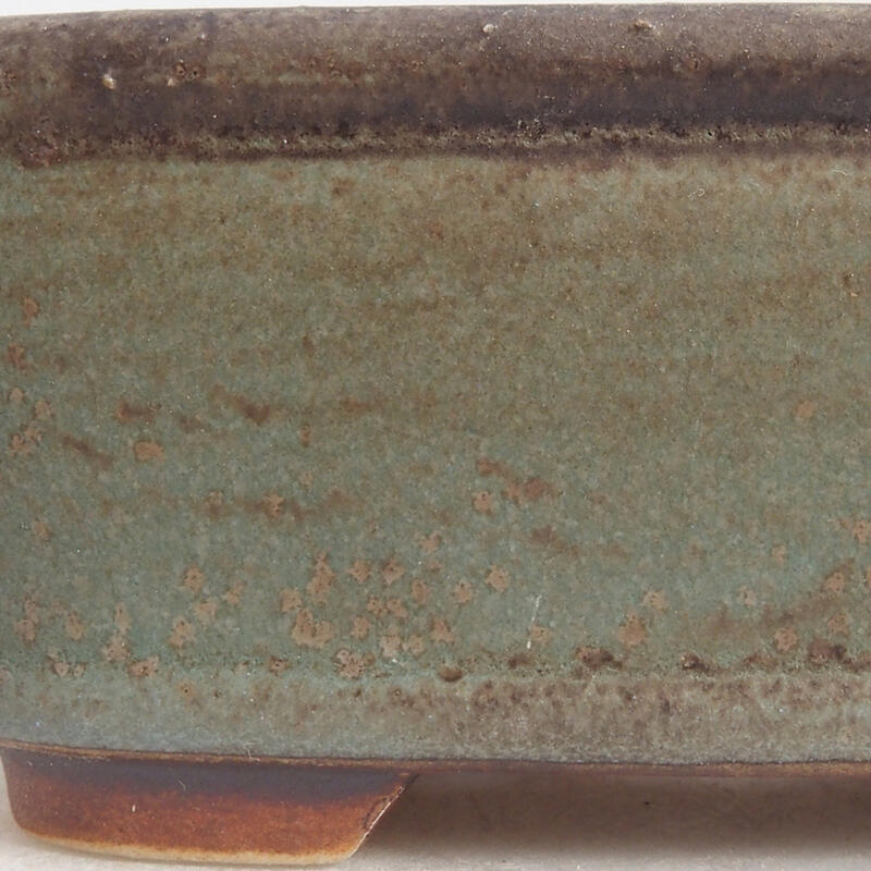 kerámia bonsai tál 9 x 8 x 3,5 cm, kék színben