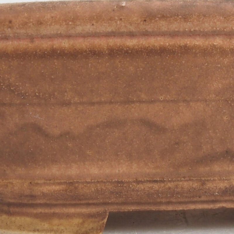 kerámia bonsai tál 9 x 8 x 3,5 cm, rózsaszínű