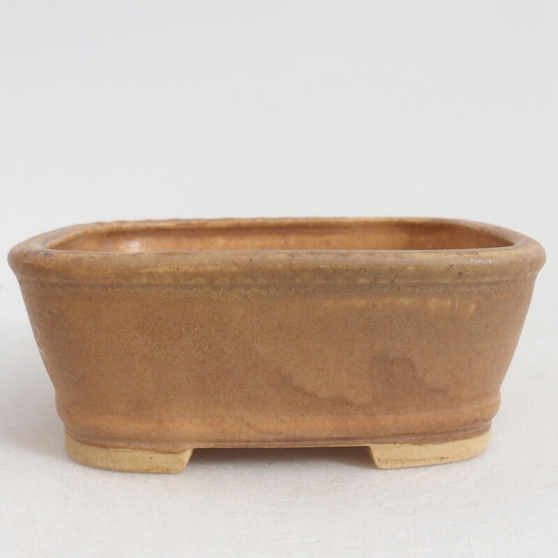 kerámia bonsai tál 9 x 8 x 3,5 cm, rózsaszínű