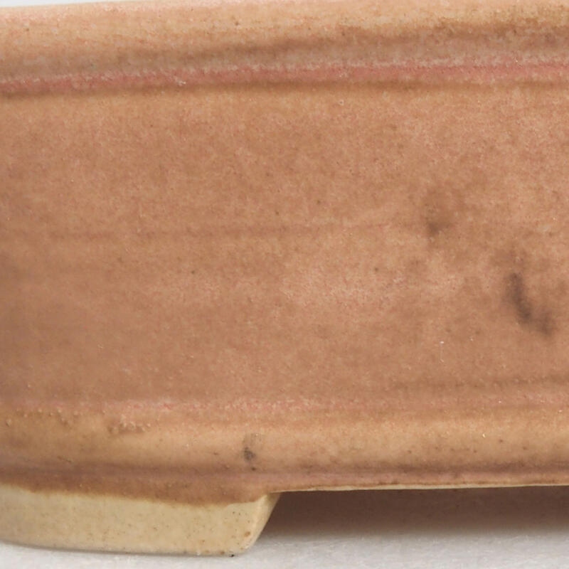 kerámia bonsai tál 9 x 8 x 3,5 cm, rózsaszínű