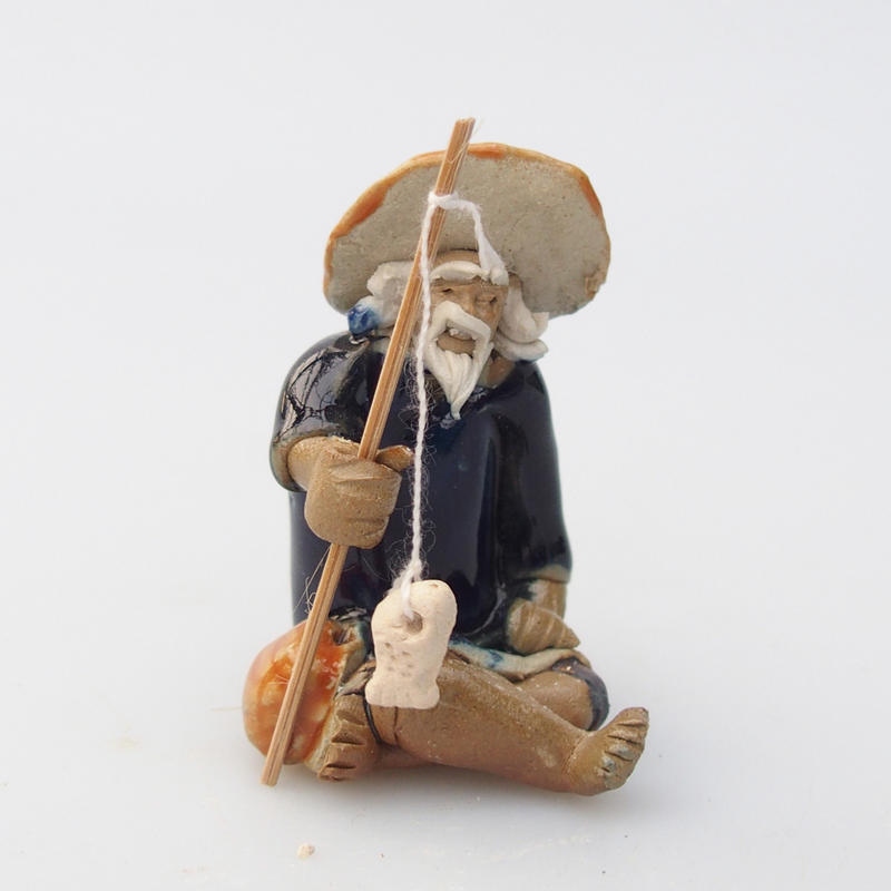 Kerámia figura - Halász