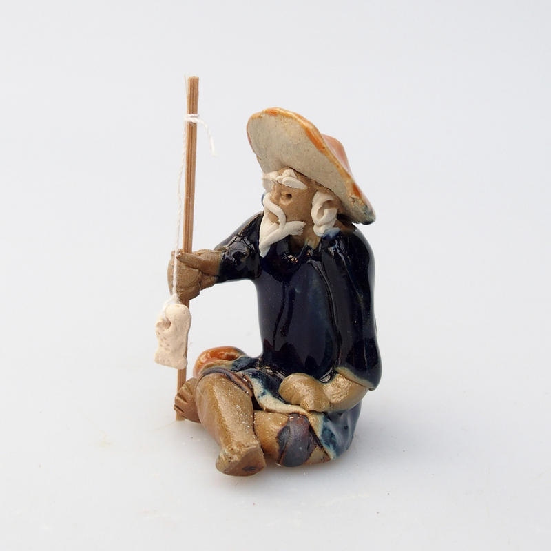 Kerámia figura - Halász