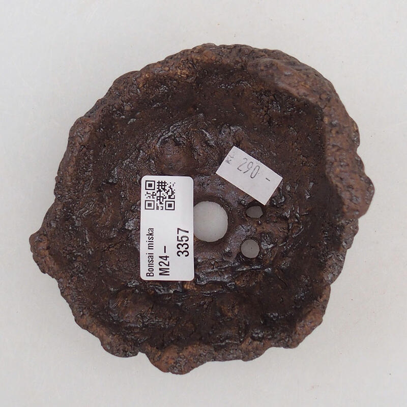 Kerámia kagyló 10 x 11 x 9 cm , barna színű