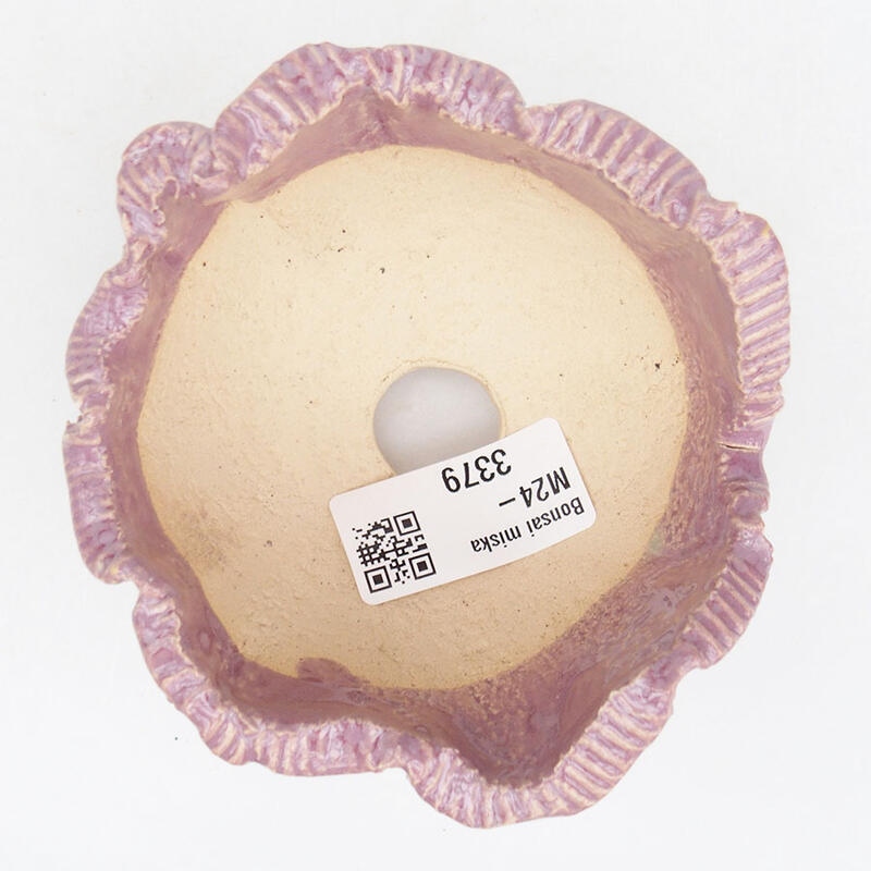 Kerámia kagyló 10 x 9,5 x 6,5 cm , lila színben