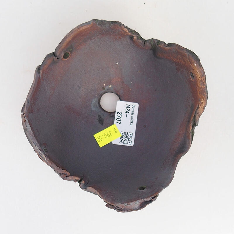 Kerámia kagyló 13 x 13 x 8 cm , zöld színű