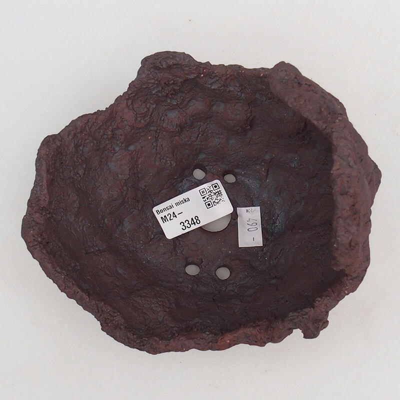 Kerámia kagyló 13 x 15 x 13 cm , színe barnásvörös