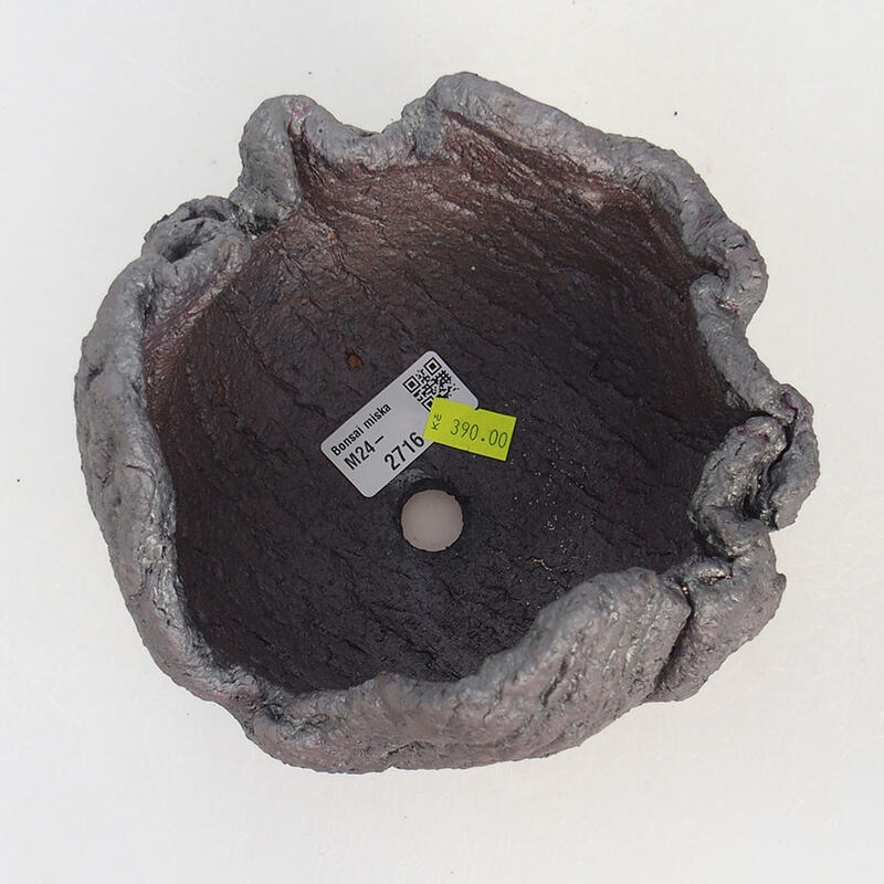 Kerámia kagyló 14 x 13 x 11,5 cm , fémes színű