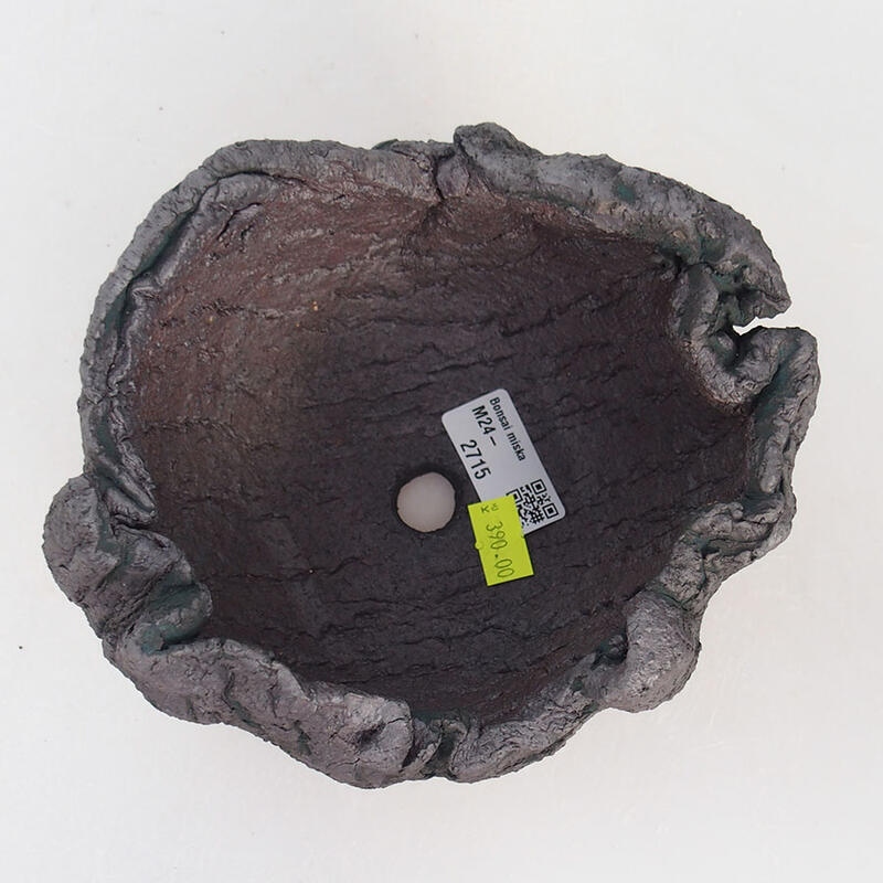 Kerámia kagyló 15 x 13 x 11 cm , fémes színű