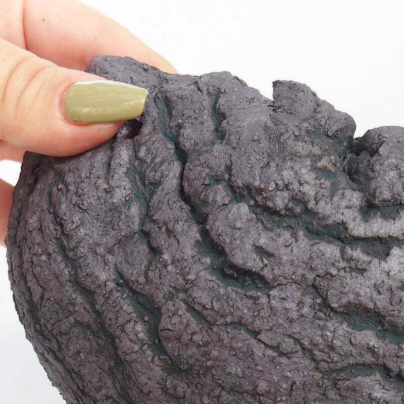 Kerámia kagyló 15 x 13 x 11 cm , fémes színű