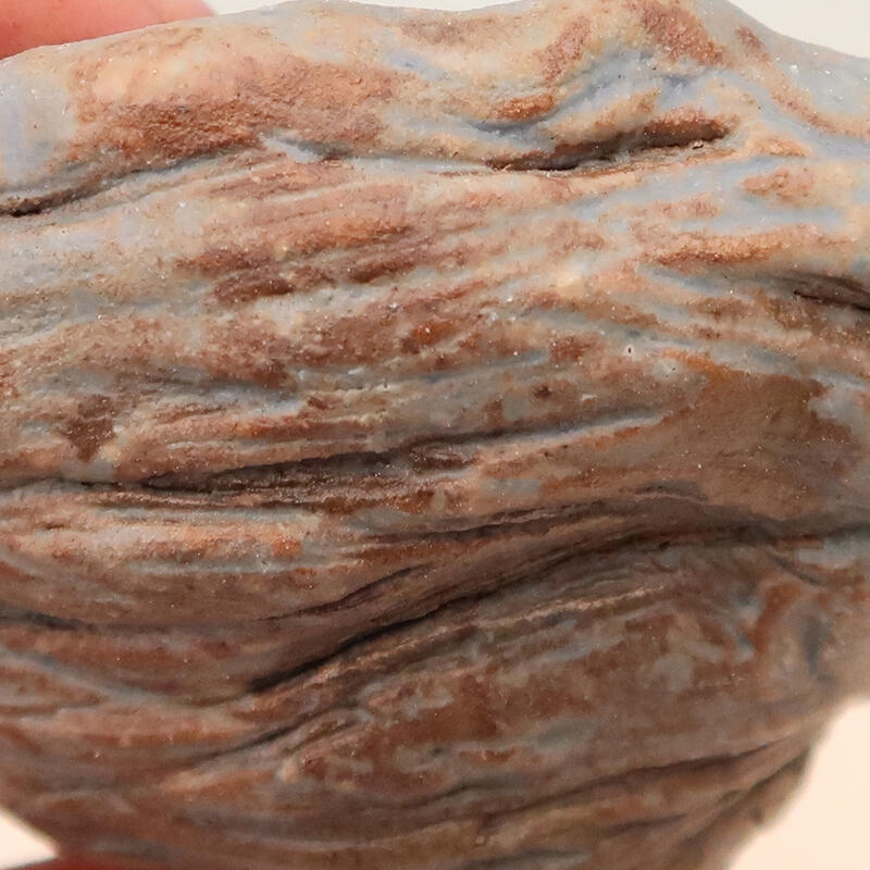 Kerámia kagyló 4,5 x 4,5 x 7 cm , kék színű