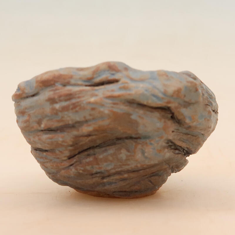 Kerámia kagyló 4,5 x 4,5 x 7 cm , kék színű