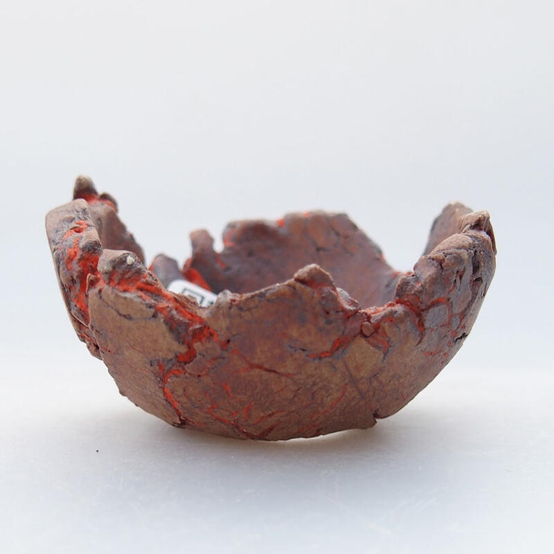 Kerámia kagyló 5,5 x 5,5 x 3 cm , narancssárga színű