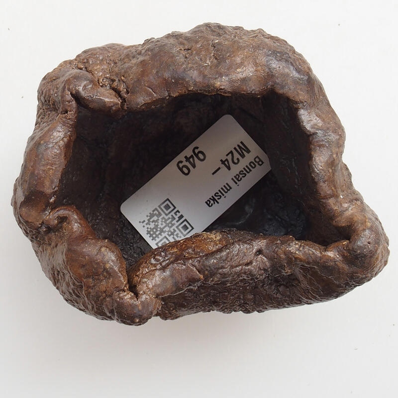 Kerámia kagyló 5 x 3 x 5 cm , színe zöld-barna