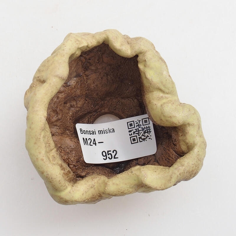 Kerámia kagyló 5 x 5 x 5 cm , zöld színű