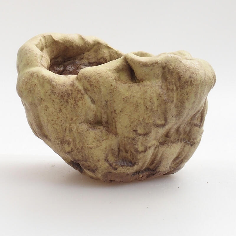 Kerámia kagyló 5 x 5 x 5 cm , zöld színű