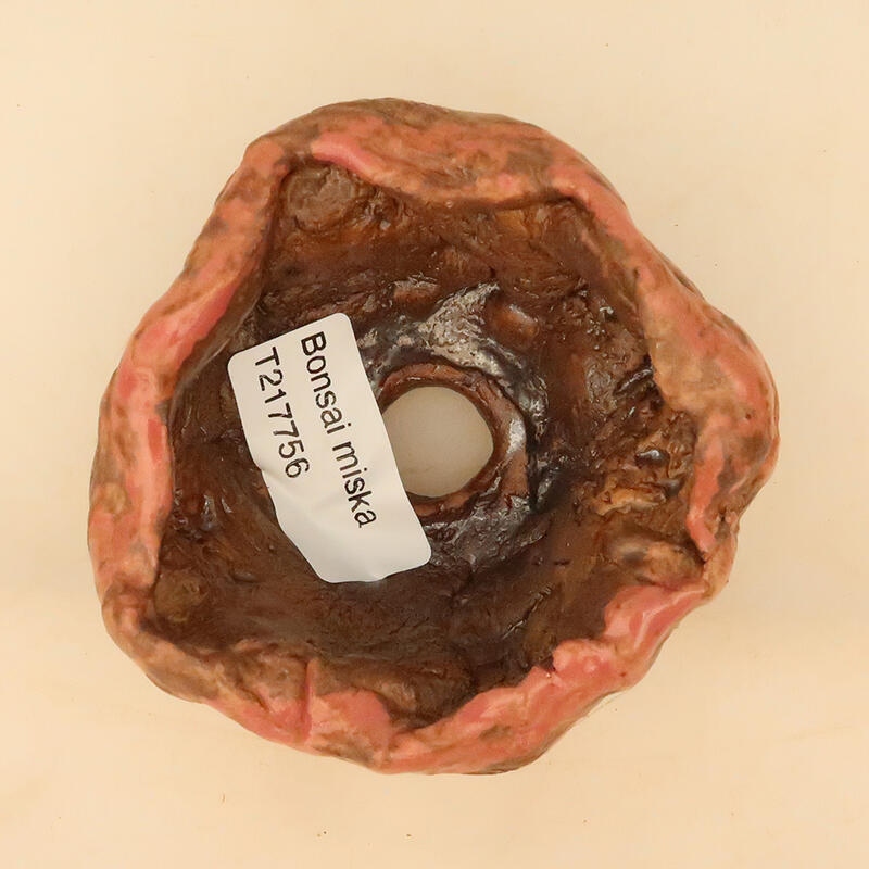 Kerámia kagyló 5 x 5 x 6 cm , rózsaszín színben