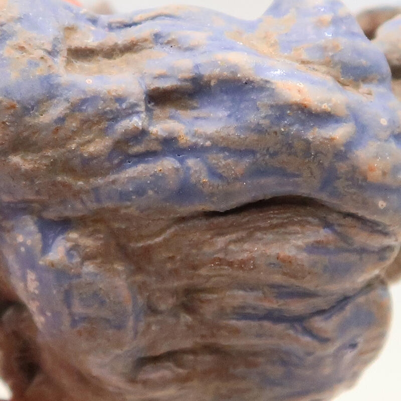 Kerámia kagyló 5 x 5 x 8 cm , kék színű