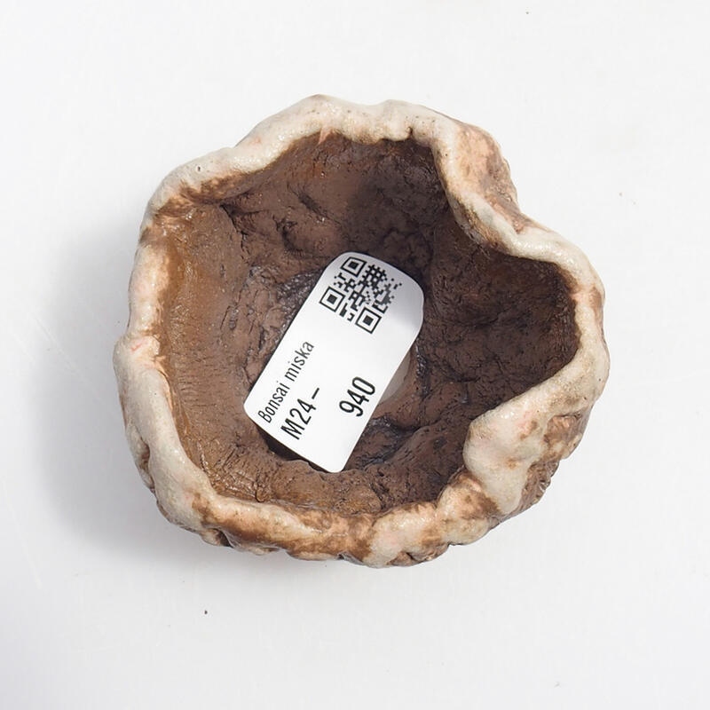 Kerámia kagyló 5 x 6 x 6 cm , színe zöld-barna