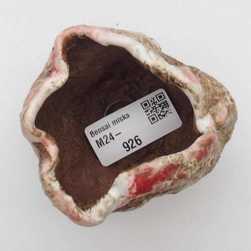 Kerámia kagyló 6 x 5 x 6 cm , piros és fehér színben