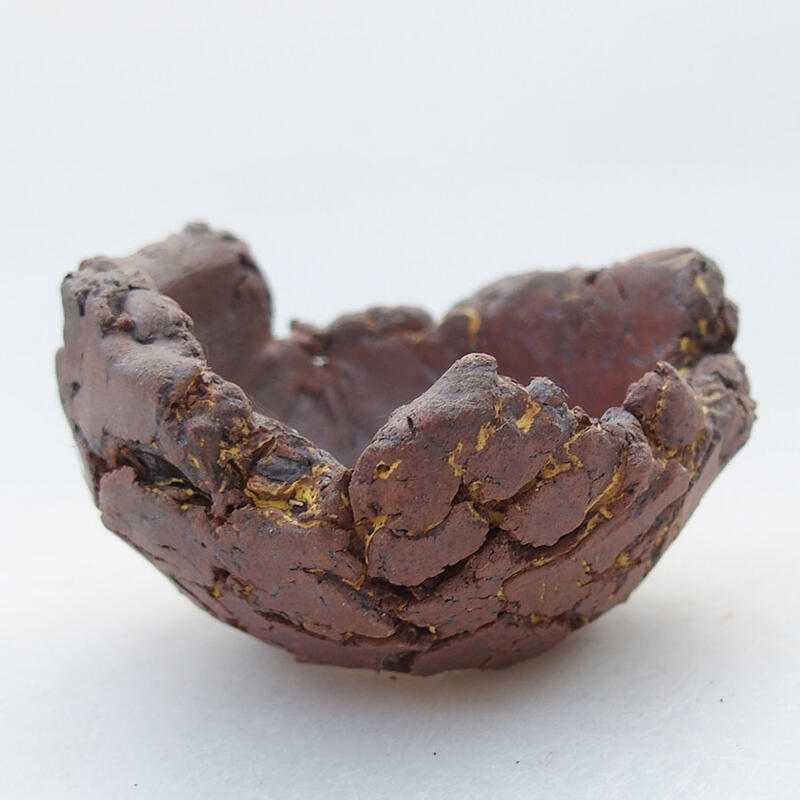 Kerámia kagyló 6 x 6 x 4 cm , sárga