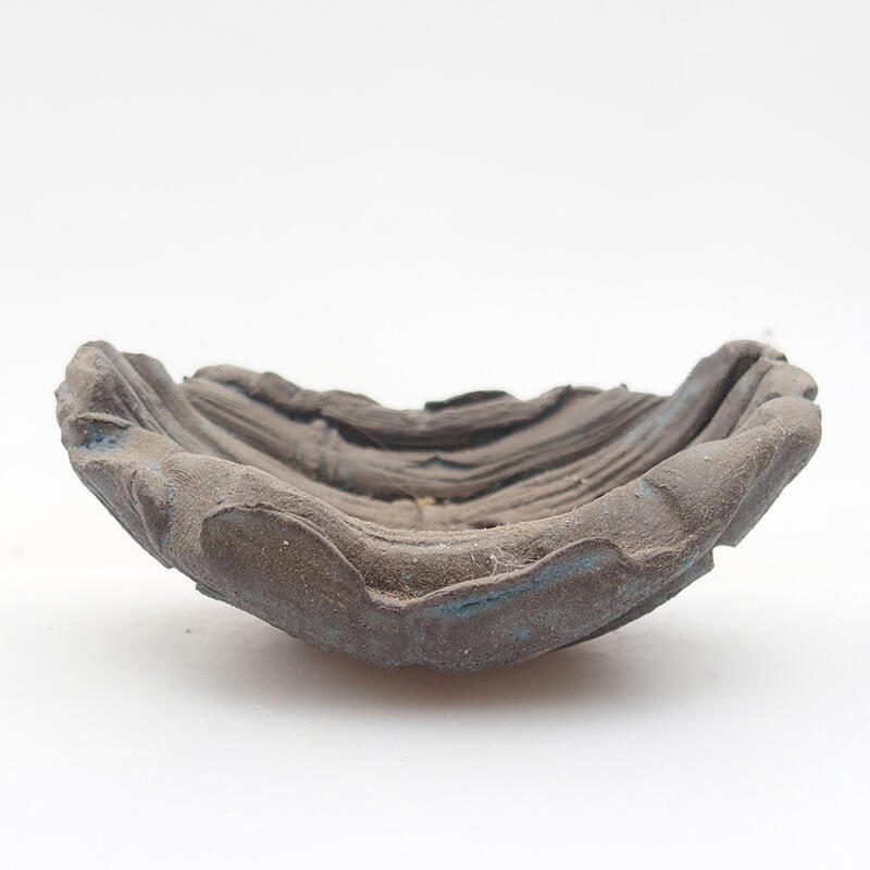 Kerámia kagyló 7,5 x 5,5 x 3 cm , kék színű