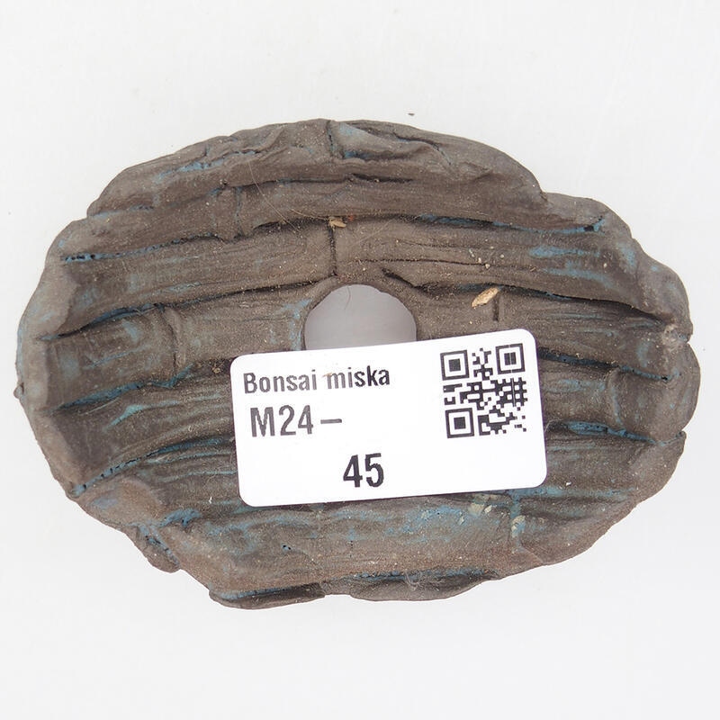 Kerámia kagyló 7,5 x 5,5 x 3 cm , kék színű