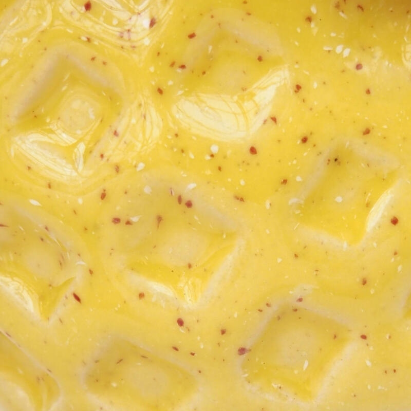 Kerámia kagyló 7,5 x 7 x 4 cm , sárga színű