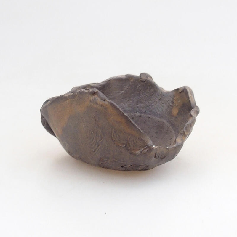 Kerámia kagyló 7,5 x 7 x 5 cm , barna színű