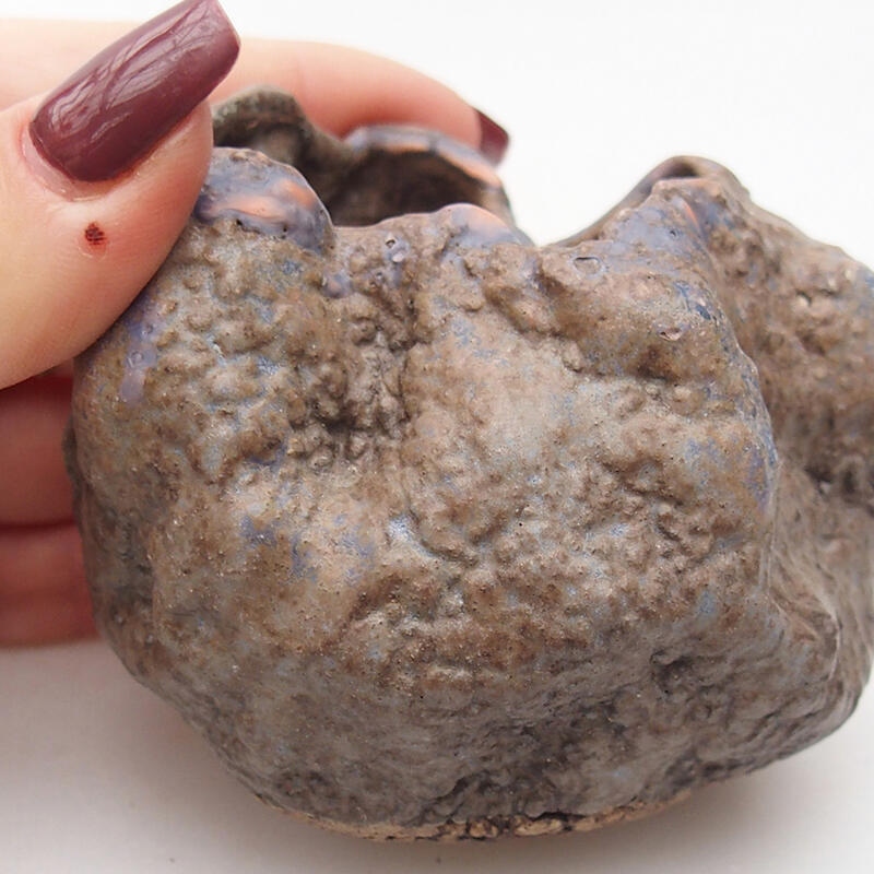 Kerámia kagyló 7 x 4,5 x 6 cm , barna színű