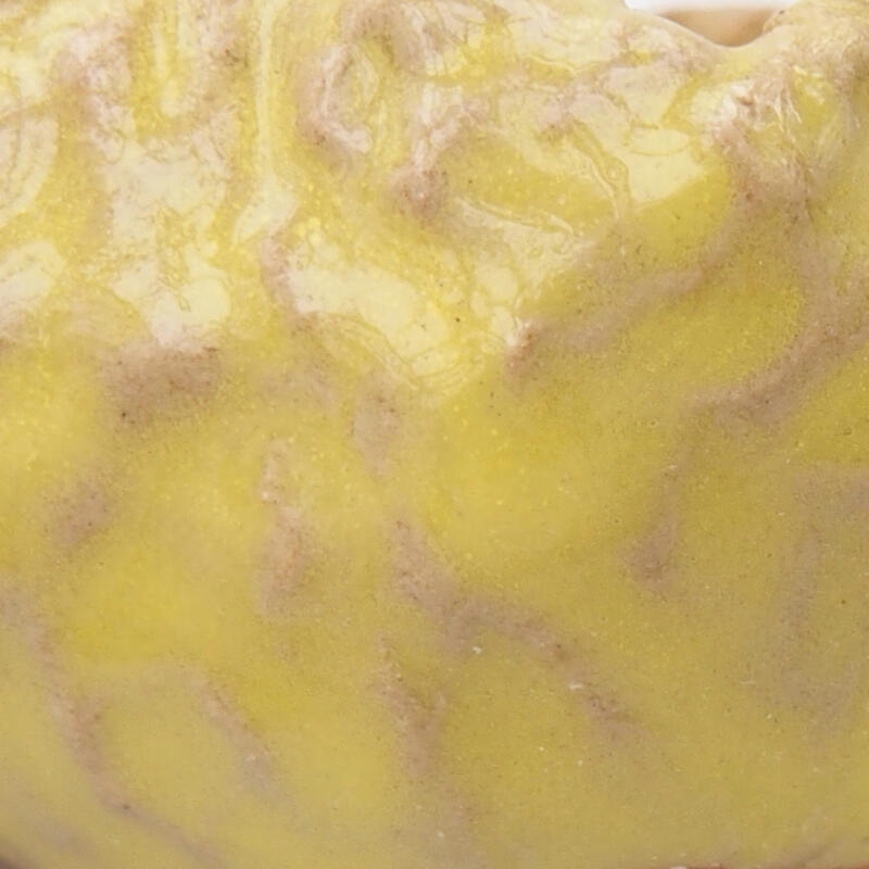 Kerámia kagyló 7 x 6 x 3,5 cm , sárga