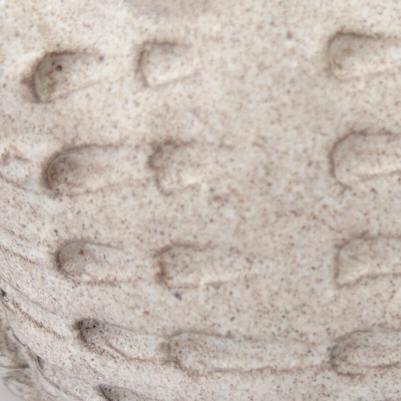 Kerámia kagyló 7 x 7 x 5 cm , szürke színű