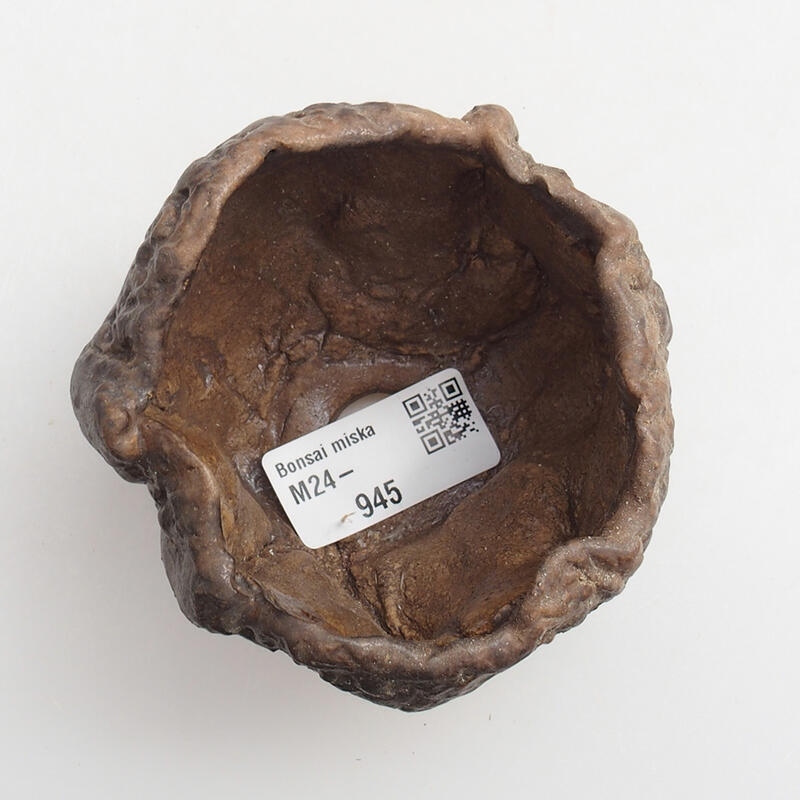 Kerámia kagyló 7 x 7 x 6 cm , színe zöld-barna