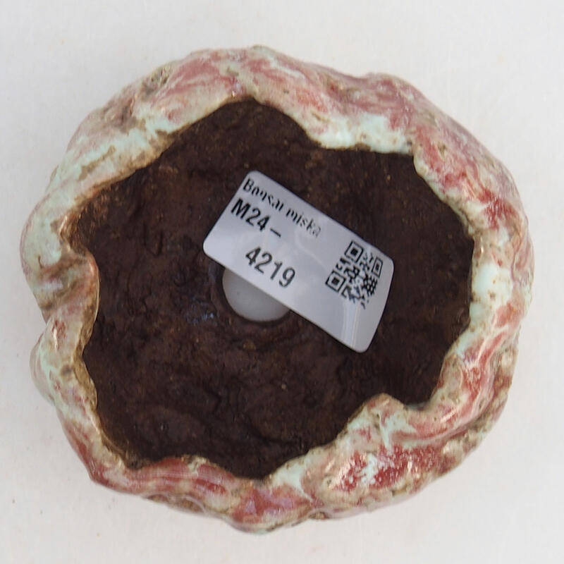 Kerámia kagyló 8,5 x 7,5 x 5,5 cm , rózsaszín színben