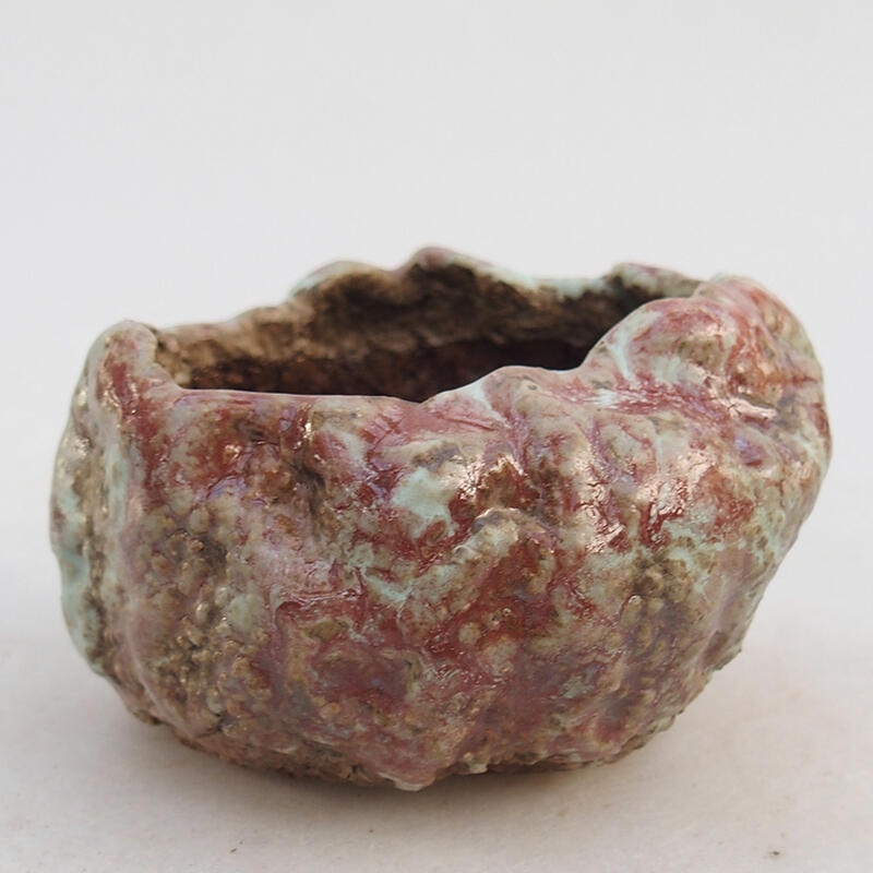 Kerámia kagyló 8,5 x 7,5 x 5,5 cm , rózsaszín színben