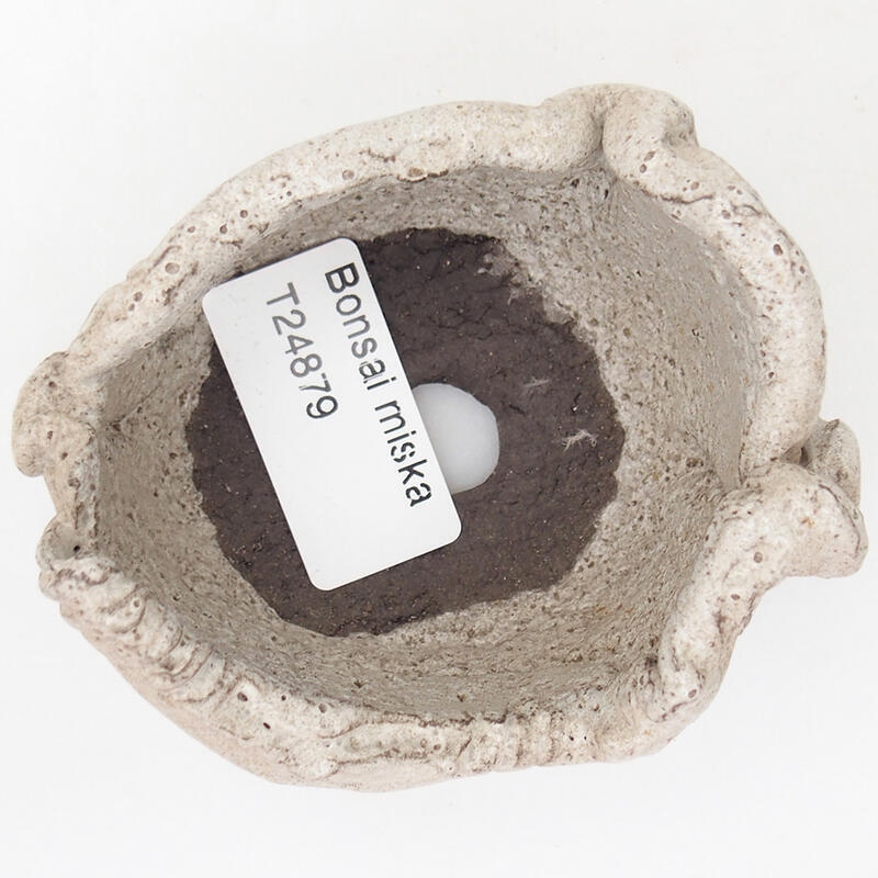 Kerámia kagyló 8,5 x 7 x 5 cm , szürke színben