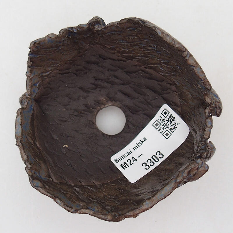 Kerámia kagyló 8,5 x 8,5 x 6 cm , kék színű