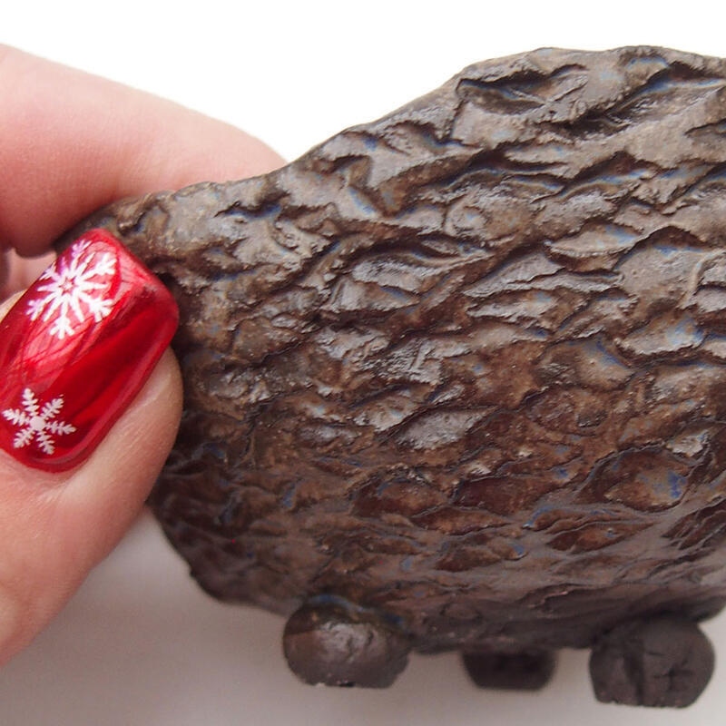 Kerámia kagyló 8,5 x 8,5 x 6 cm , kék színű