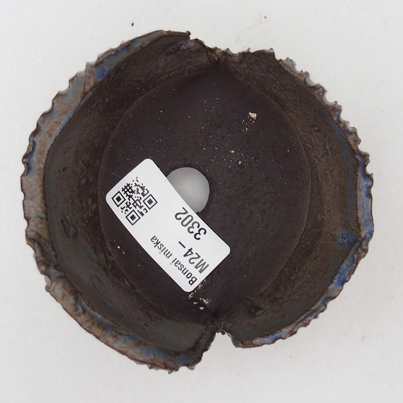 Kerámia kagyló 8,5 x 8,5 x 6 cm , kék színű