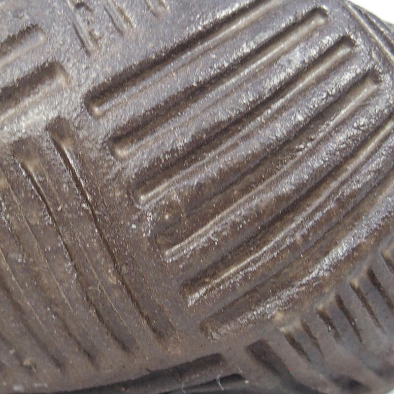 Kerámia kagyló 8,5 x 8 x 4 cm , barna színű