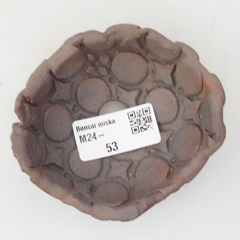 Kerámia kagyló 8,5 x 8 x 4 cm , barna színű