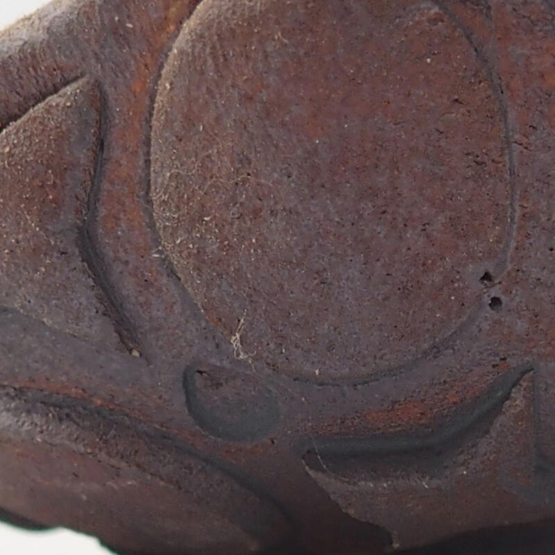 Kerámia kagyló 8,5 x 8 x 4 cm , barna színű