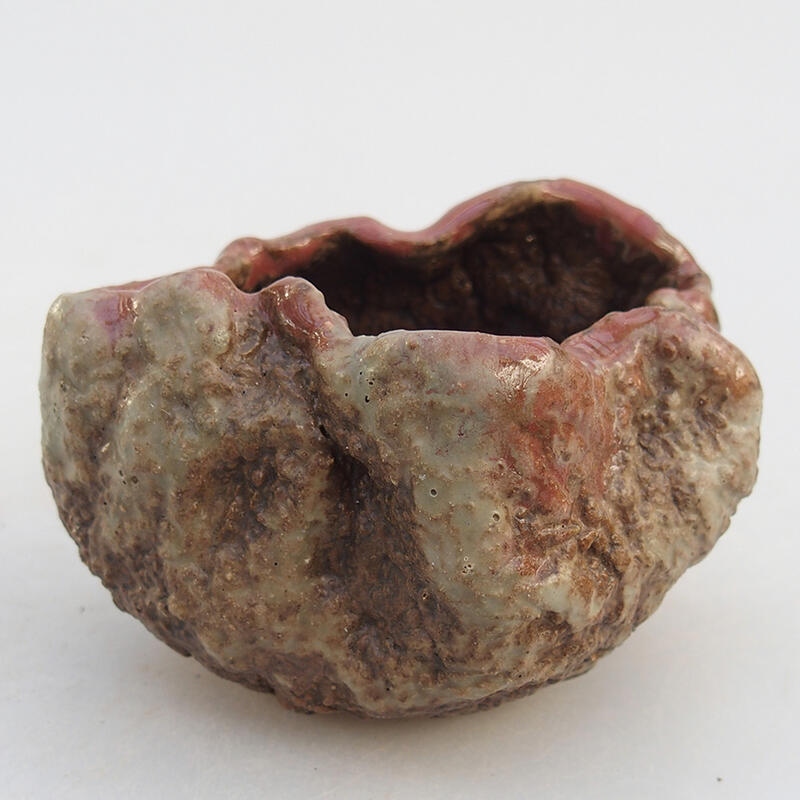 Kerámia kagyló 8 x 6 x 6 cm , rózsaszín színű