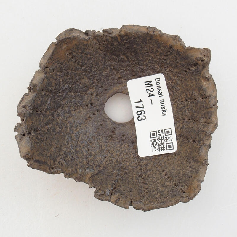 Kerámia kagyló 8 x 7,5 x 4 cm , barna színű