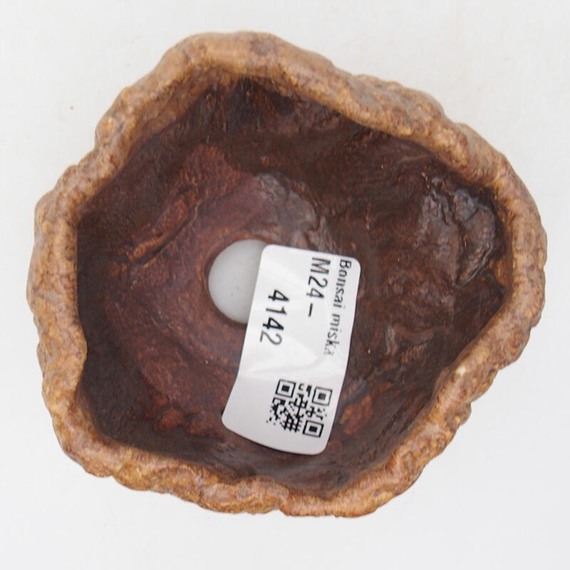 Kerámia kagyló 8 x 7,5 x 5,5 cm , barna színű