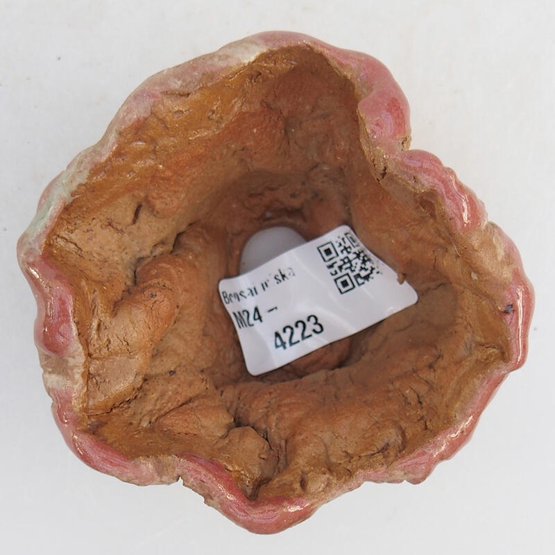 Kerámia kagyló 8 x 7,5 x 6 cm , rózsaszín színben