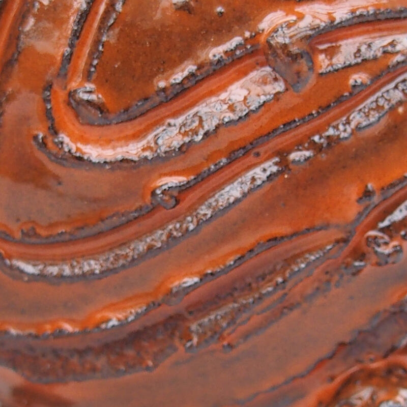 Kerámia kagyló 8 x 8 x 3,5 cm , narancssárga színű