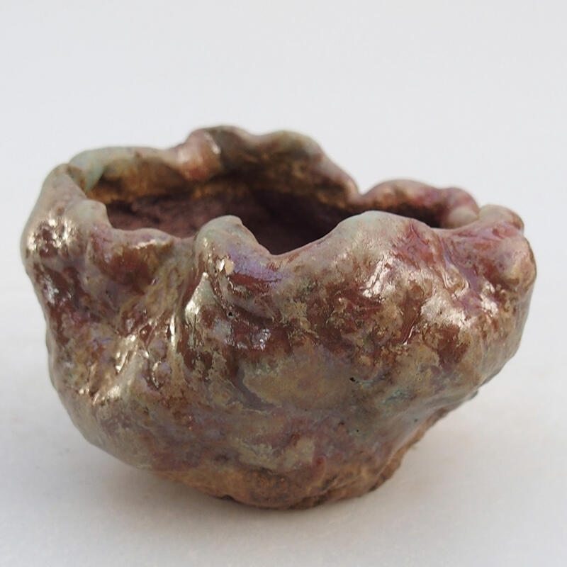 Kerámia kagyló 8 x 8 x 6 cm , rózsaszín színű