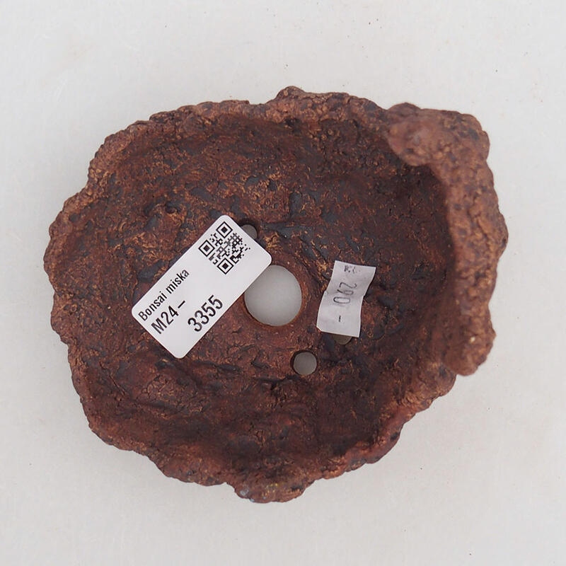 Kerámia kagyló 9,5 x 11 x 11 cm , színe barnásvörös