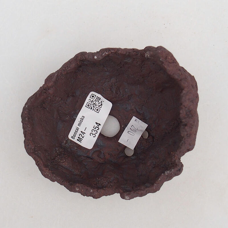 Kerámia kagyló 9 x 11 x 9 cm , színe barnásvörös